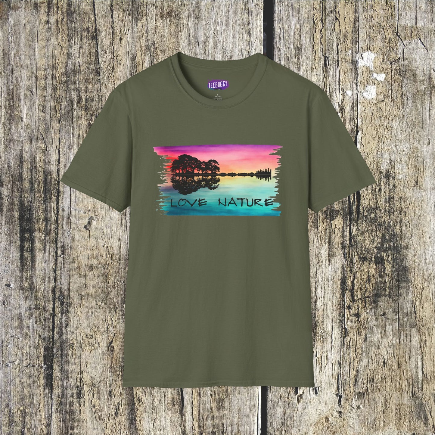 Love Nature Guitar T-Shirt