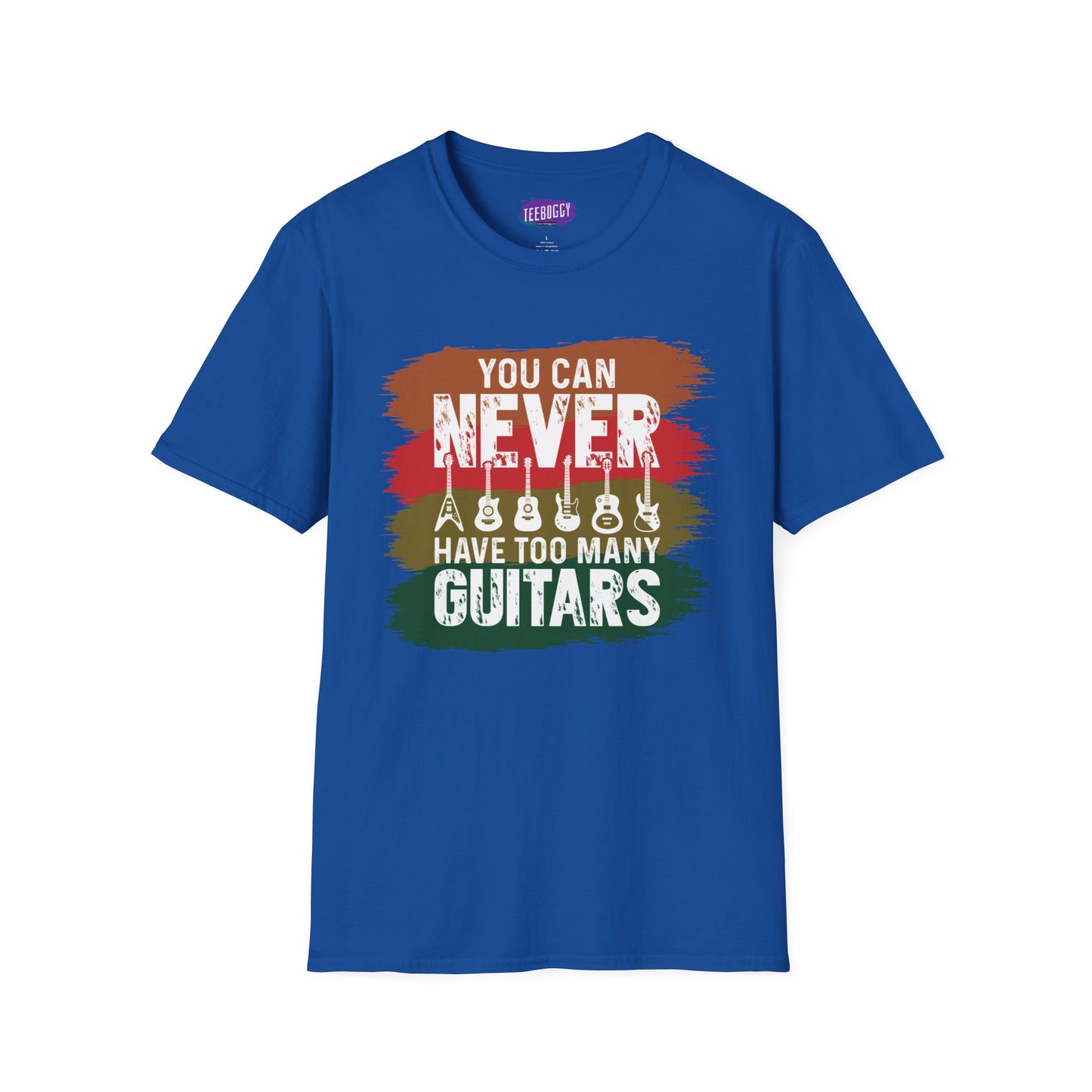 Guitar Statement T-Shirt - Grunge Colorful Slogan