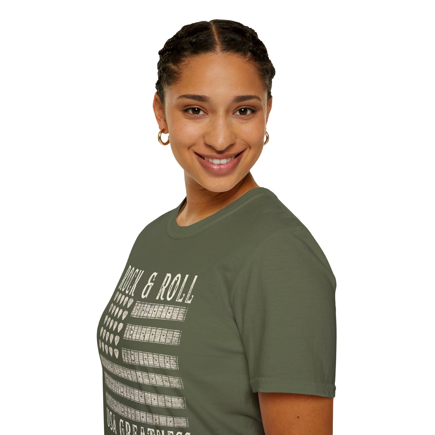 Rock & Roll USA Greatness T-Shirt — USA Flag Design