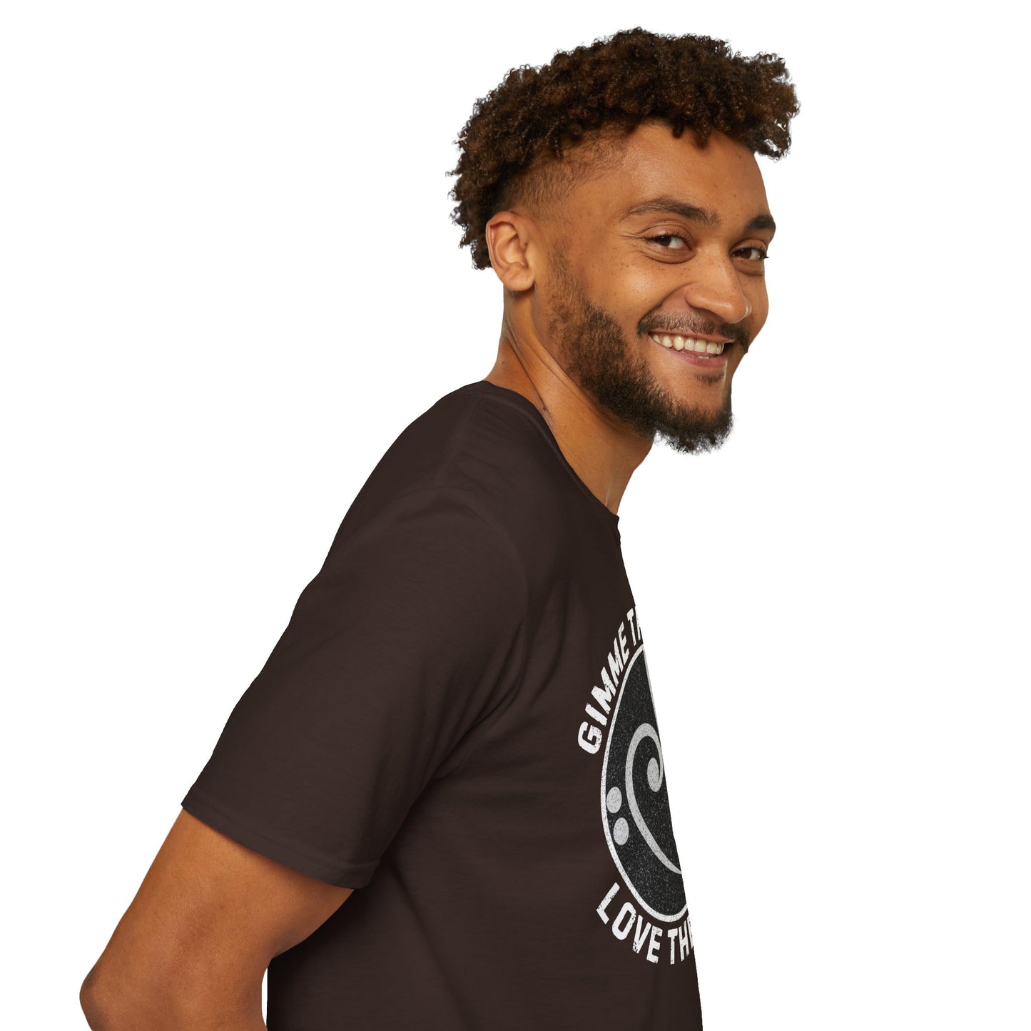 Bass Clef Heart Unisex T-Shirt - Feel the Bass, Love the Groove