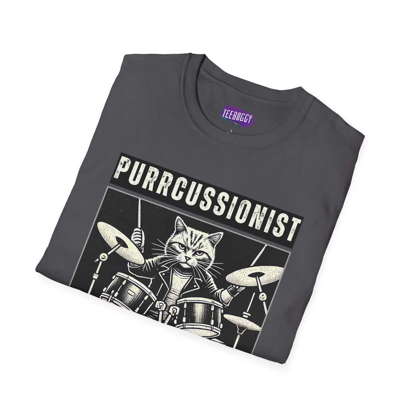Cat Rocker T-Shirt - Purrcussionist