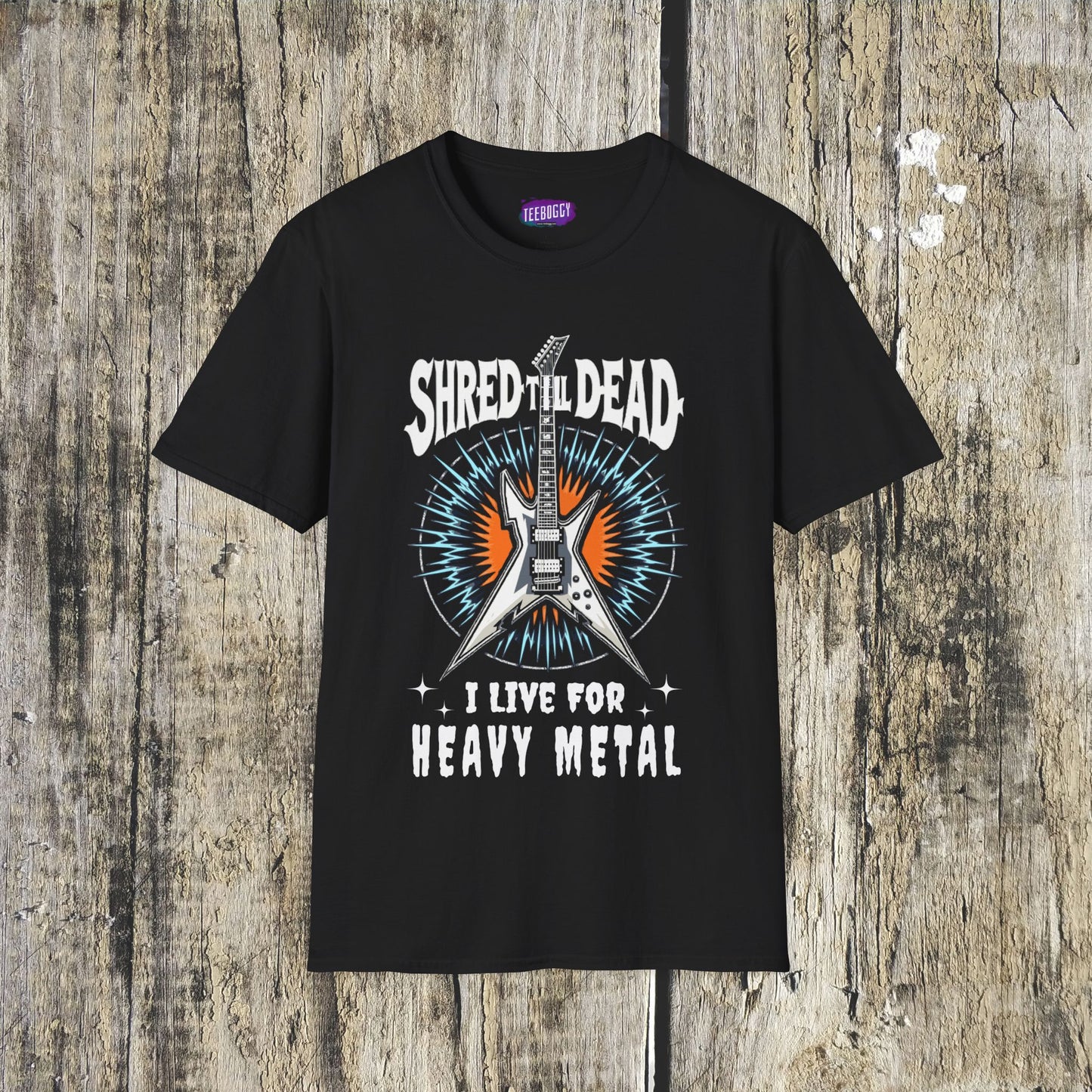 Electric Guitar Shred Till Dead, Unisex T-Shirt