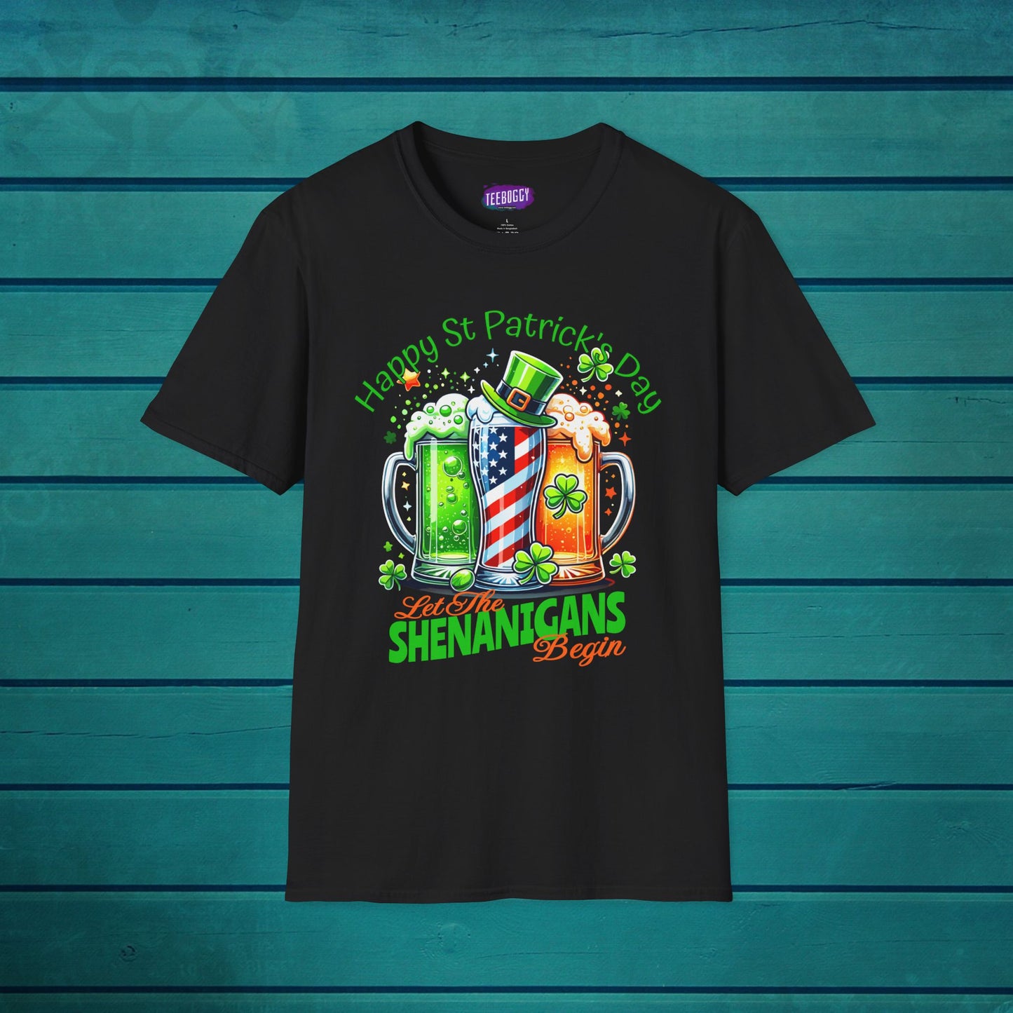 St Patrick's Day T-Shirt - Patriotic Irish American Shenanigans