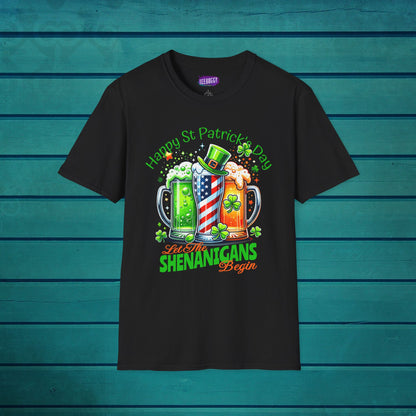 St Patrick's Day T-Shirt - Patriotic Irish American Shenanigans