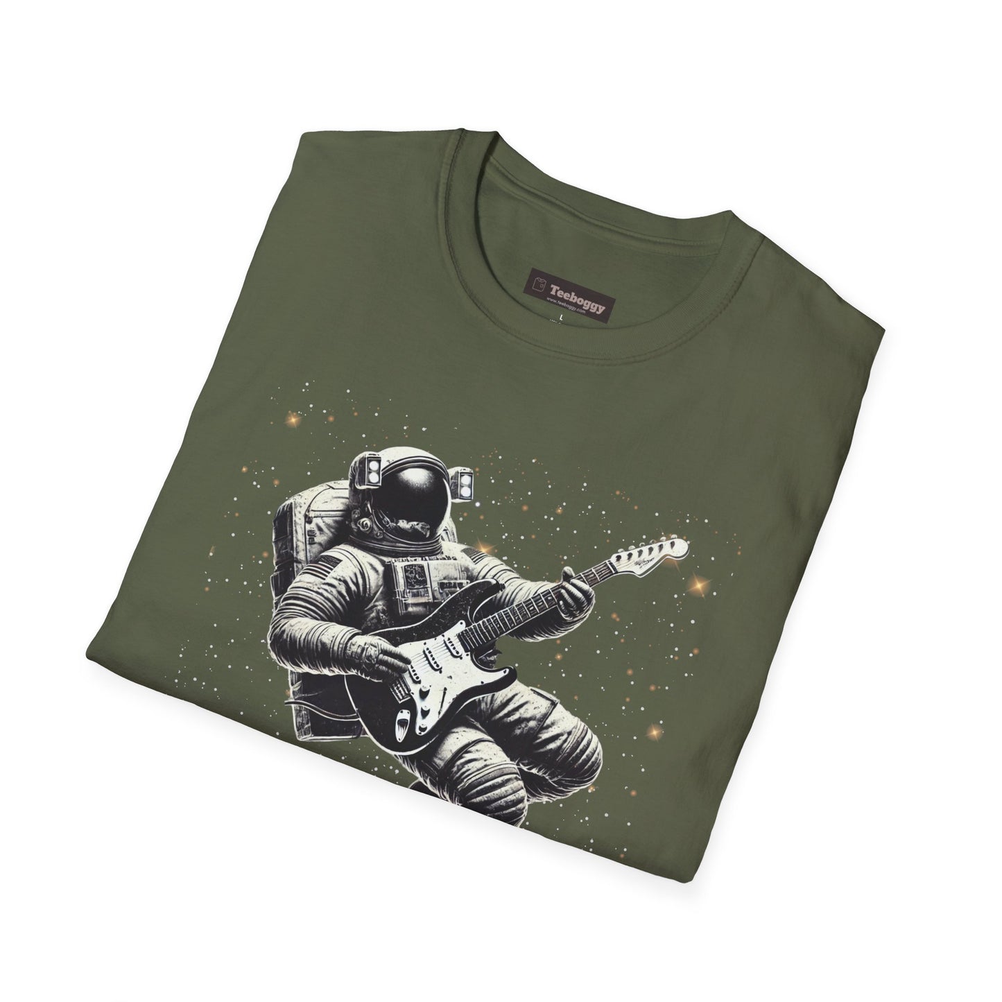 Astronaut Playing Guitar T-Shirt — "Houston, We Don't Have a Problem!"