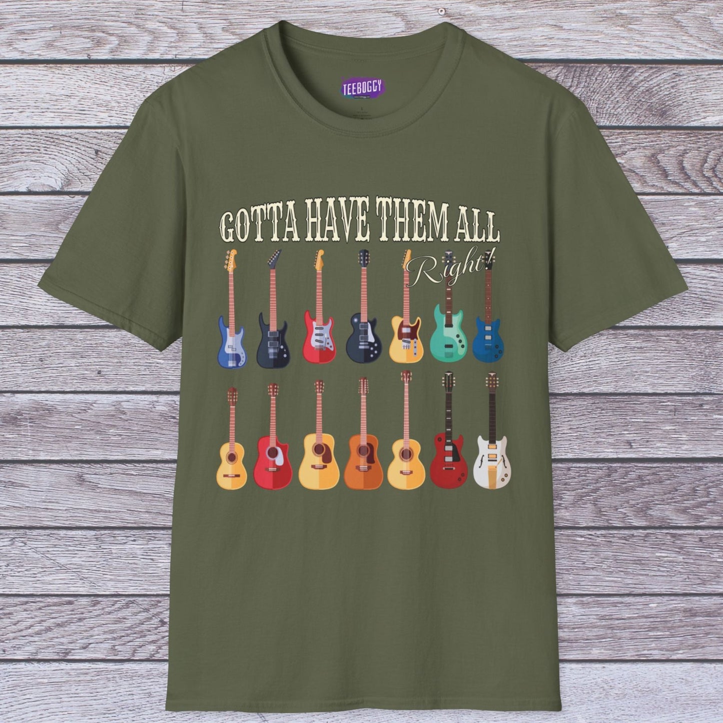 Guitar Shapes Unisex T-Shirt - Gotta Have Them All