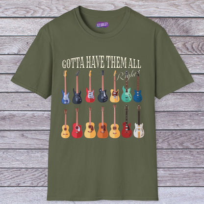 Guitar Shapes Unisex T-Shirt - Gotta Have Them All