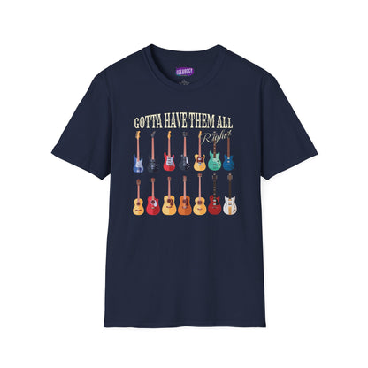 Guitar Shapes Unisex T-Shirt - Gotta Have Them All