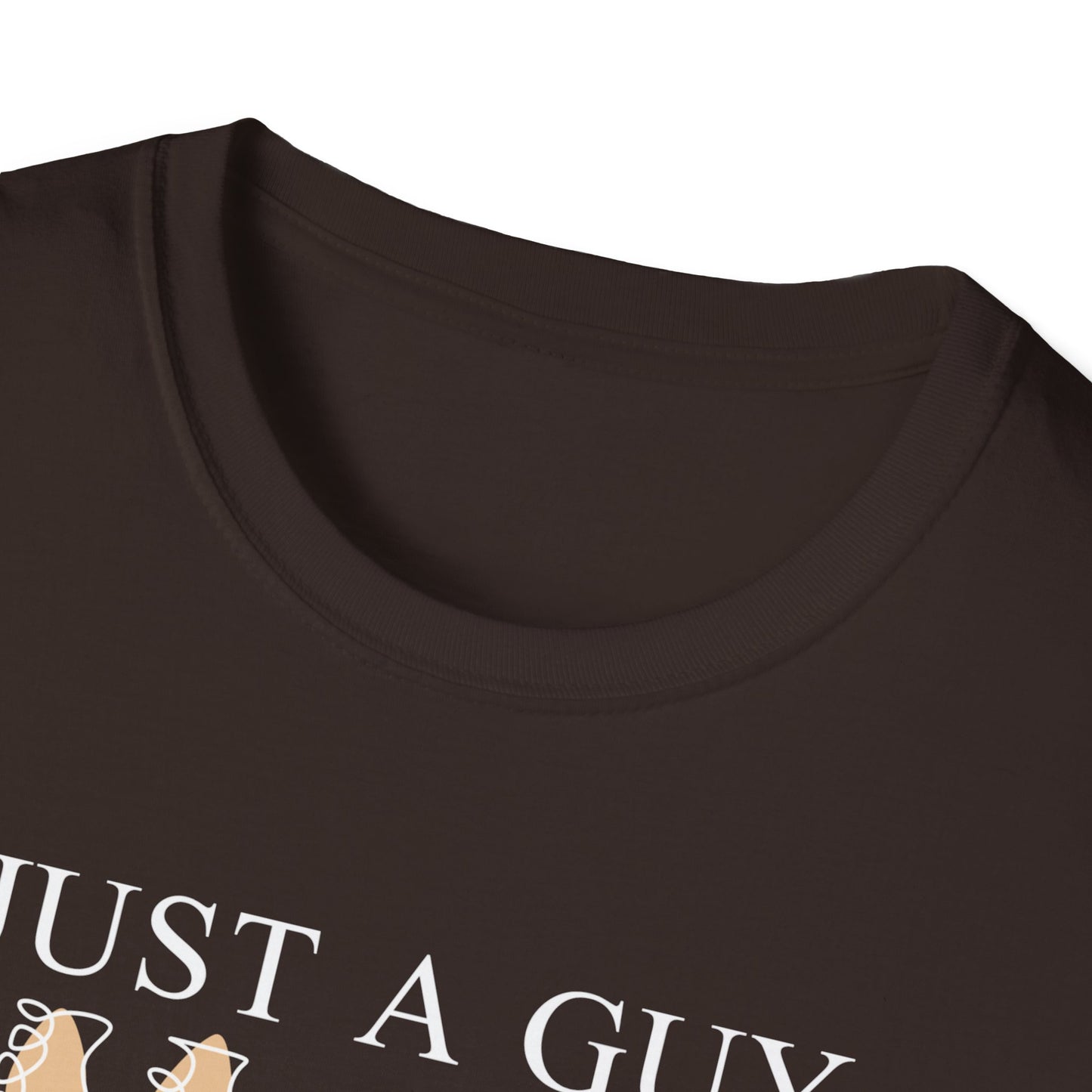 T-Shirt — "Just a Guy Who Loves Guitars" Guitar Lover Tee