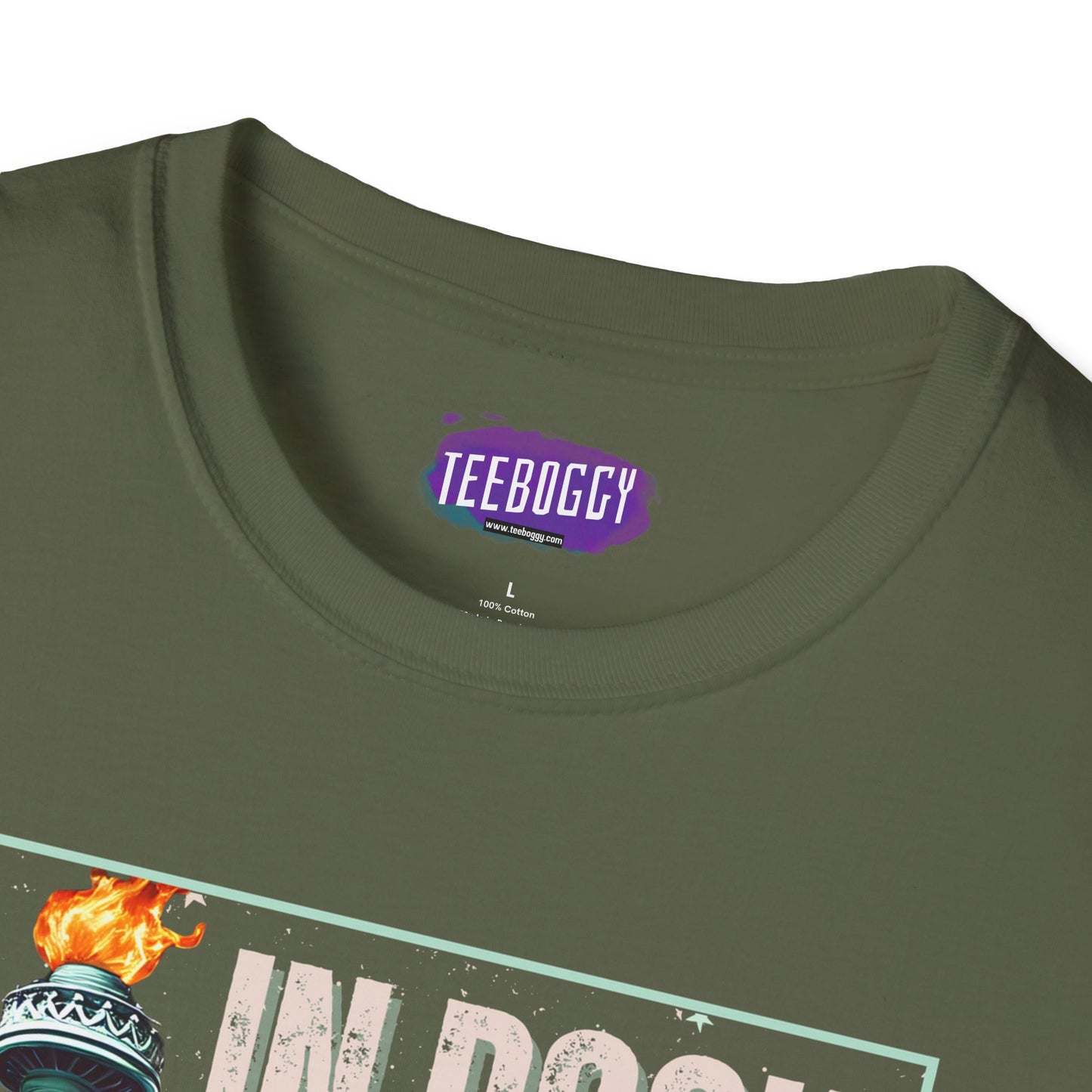 Patriotic Rock T-Shirt - 'In Rock We Trust' | Softstyle