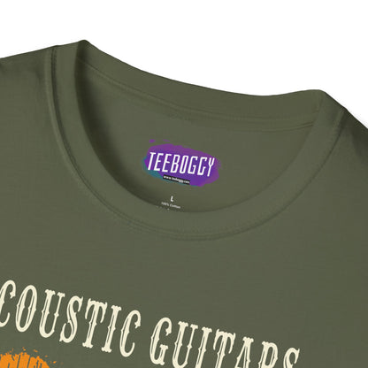 Funny Acoustic Guitars T-Shirt - Not Just For Oldies