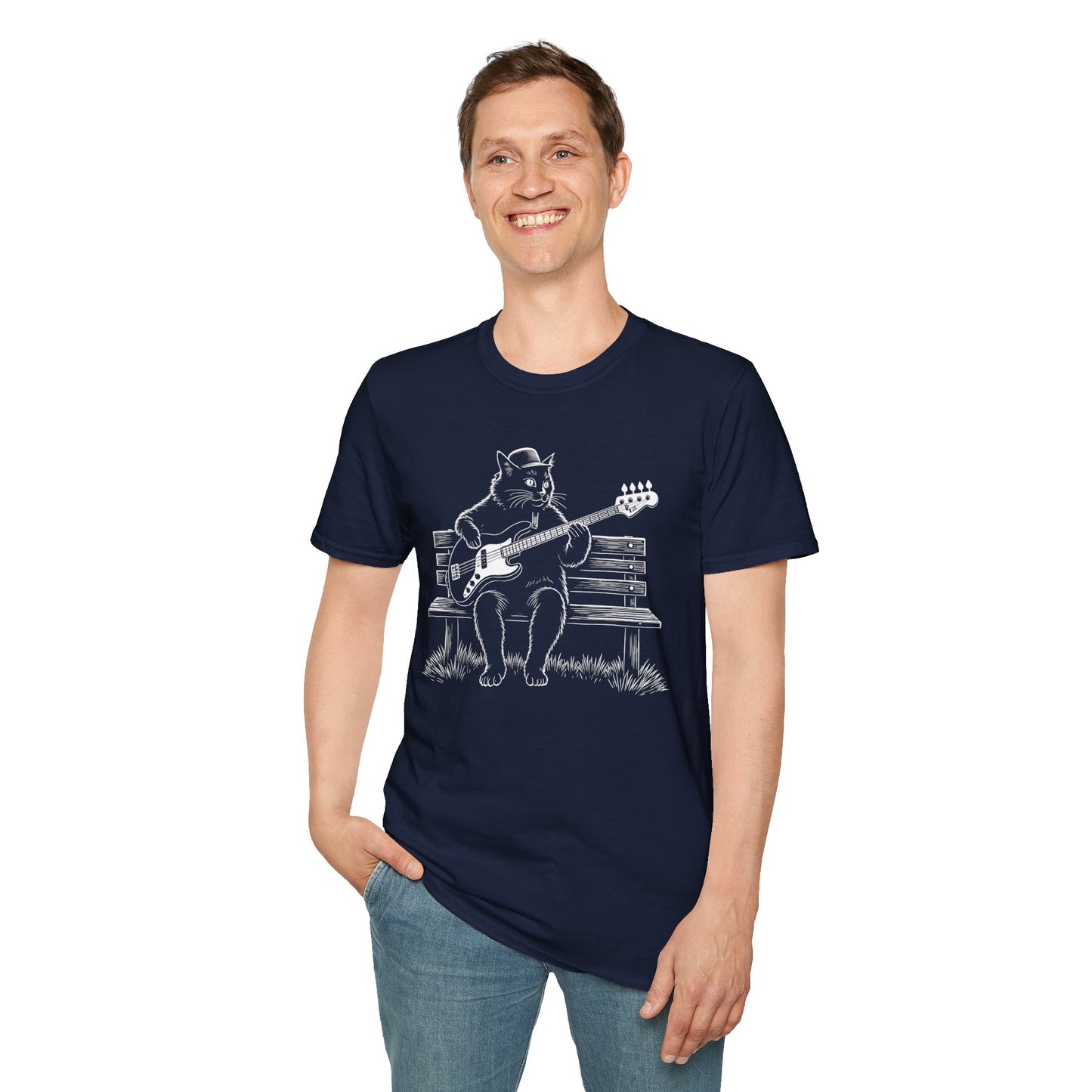 Cat Bass Guitar T-Shirt