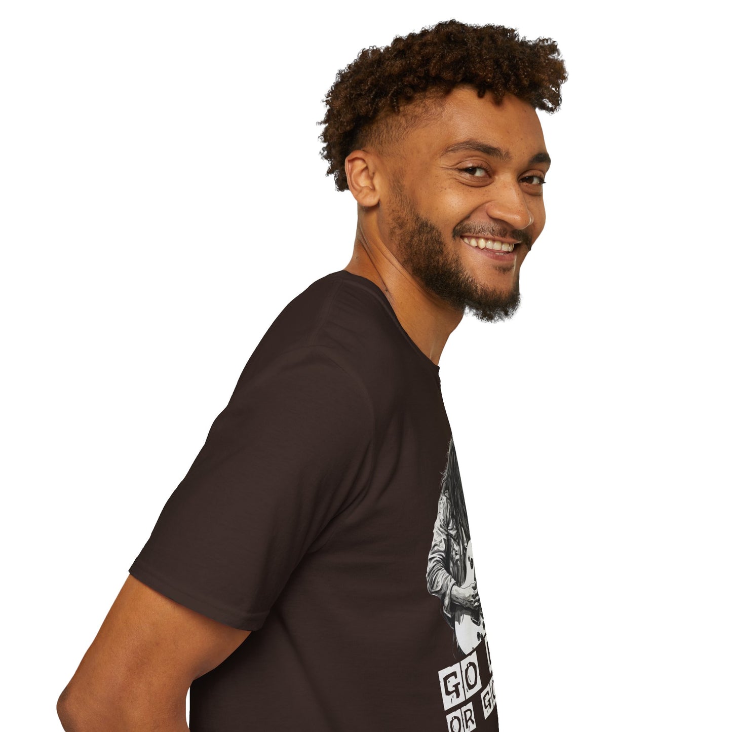 Rock Guitar T-Shirt — "Go Louid or Go Home" Graphic Tee