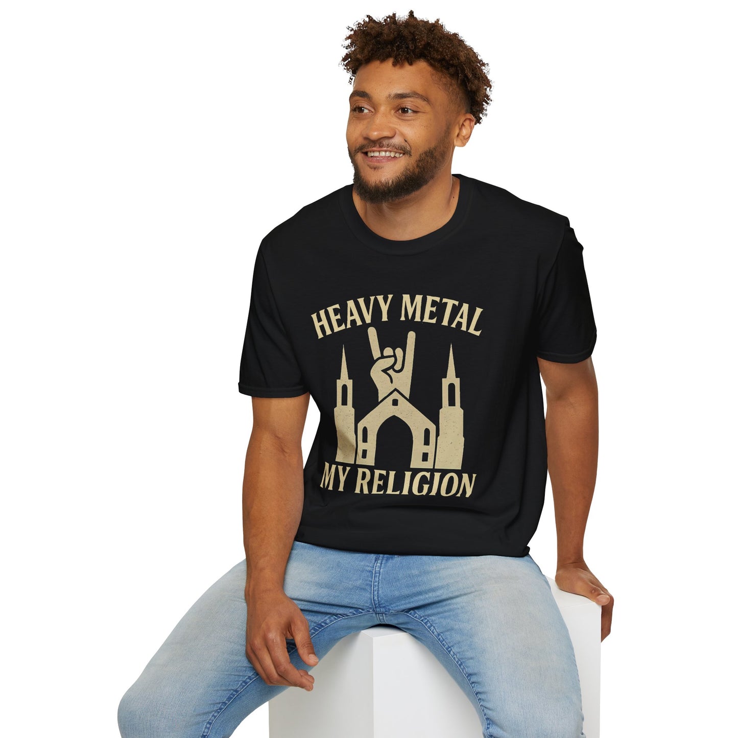 Heavy Metal Church Unisex T-Shirt - Heavy Metal, My Religion