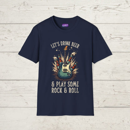 Graphic T-Shirt - Let's Drink Some Beer and Play Some Rock & Roll