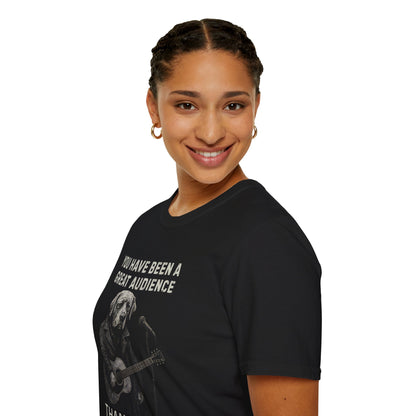 Dog Musician T-Shirt — "You Have Been a Great Audience, Thank You!"