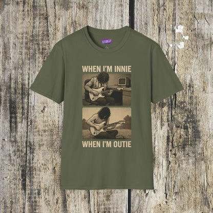 Severance Guitarist, Innie & Outie T-Shirt