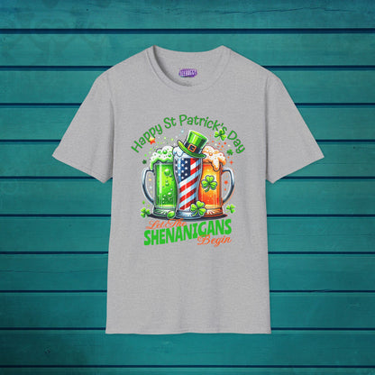 St Patrick's Day T-Shirt - Patriotic Irish American Shenanigans