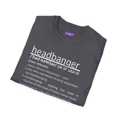 Headbanger T-Shirt - Dictionary Definition Fun Tee