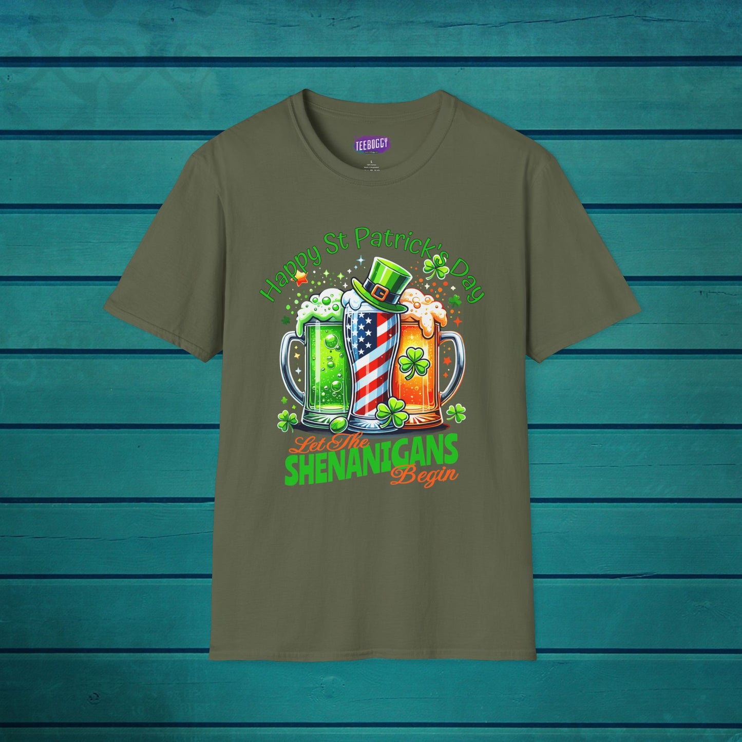 St Patrick's Day T-Shirt - Patriotic Irish American Shenanigans