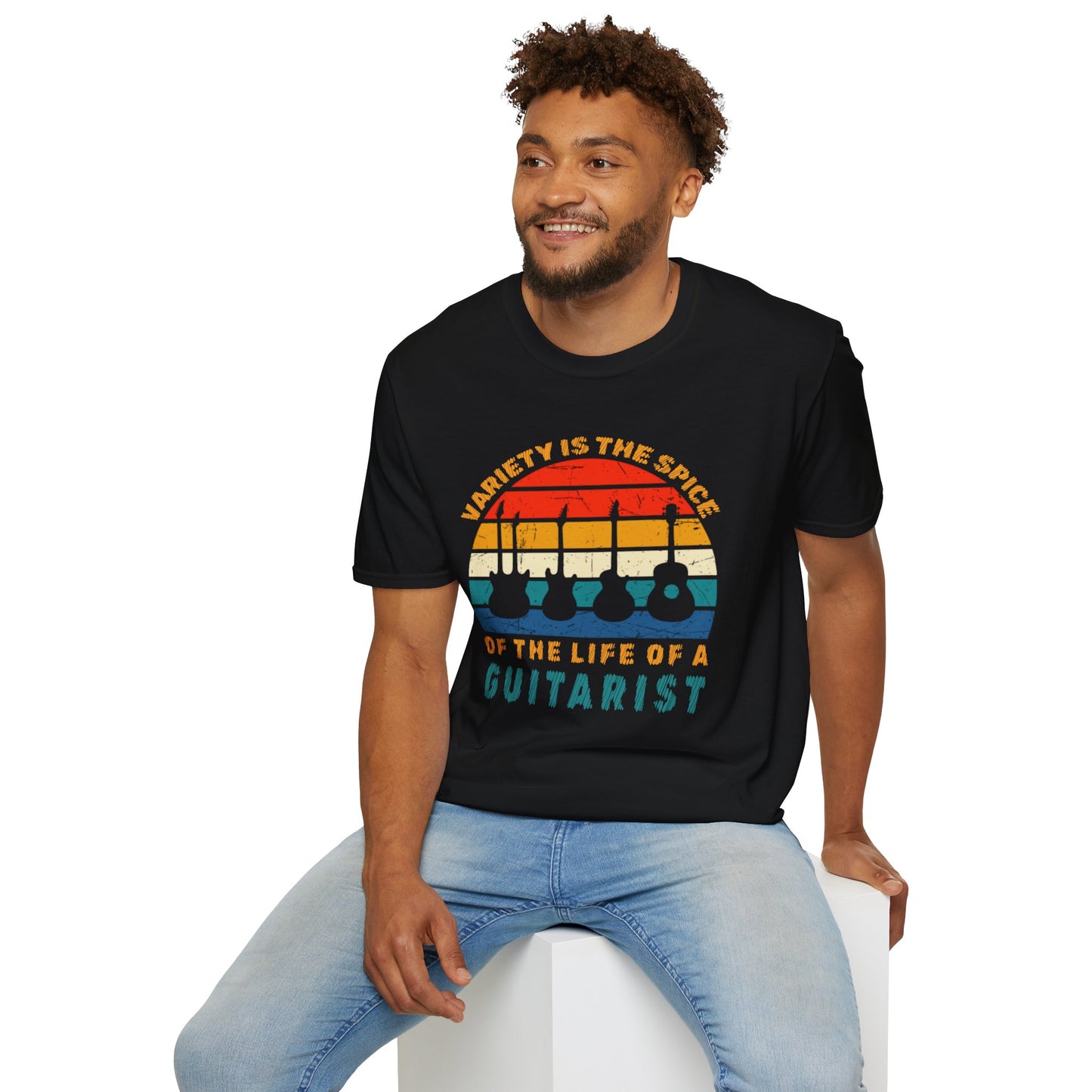 Guitarist Graphic Tee - Variety is the Spice of Life Unisex Softstyle T-Shirt