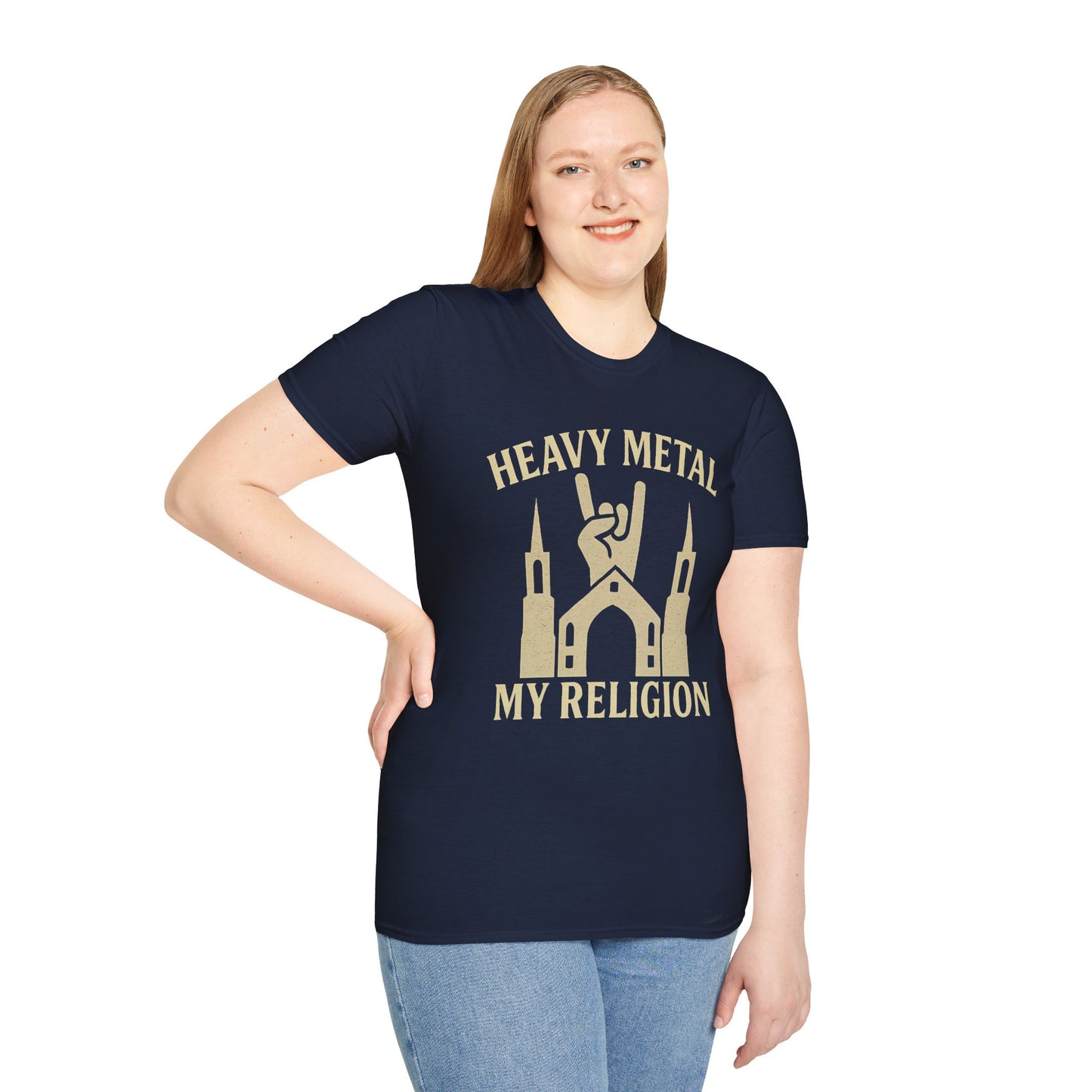 Heavy Metal Church T-Shirt — Fist Emblem Tee for Metal Fans