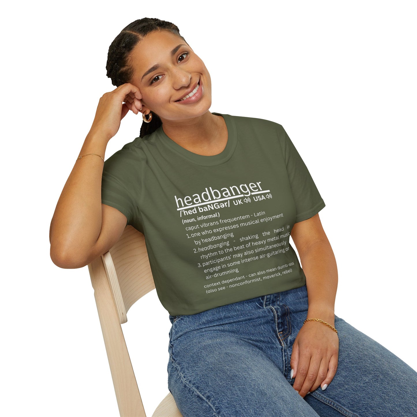 Headbanger Definition T-Shirt — Funny Heavy Metal Tee