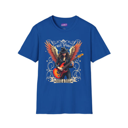 Rock & Roll Winged Guitar Girl T-Shirt