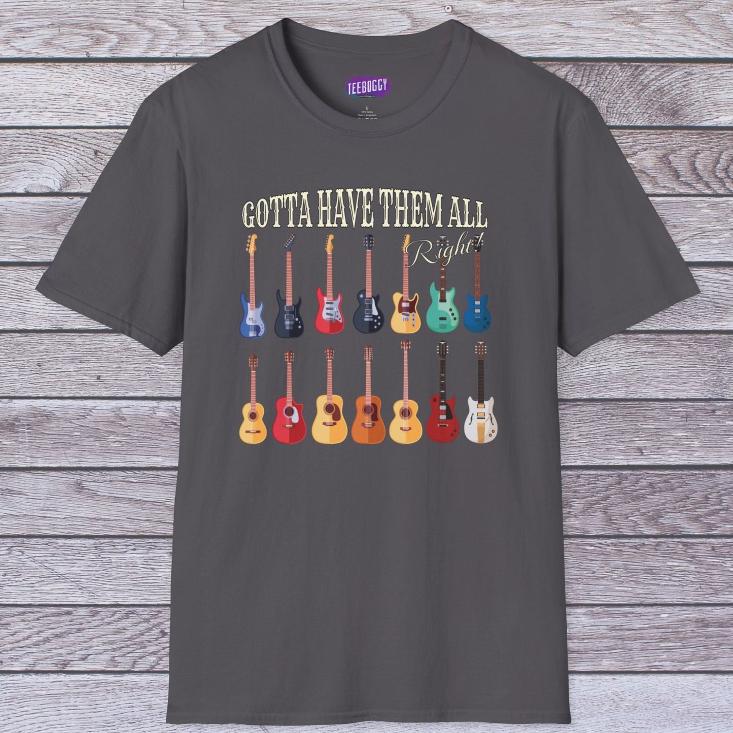 Guitar Shapes Unisex T-Shirt - Gotta Have Them All