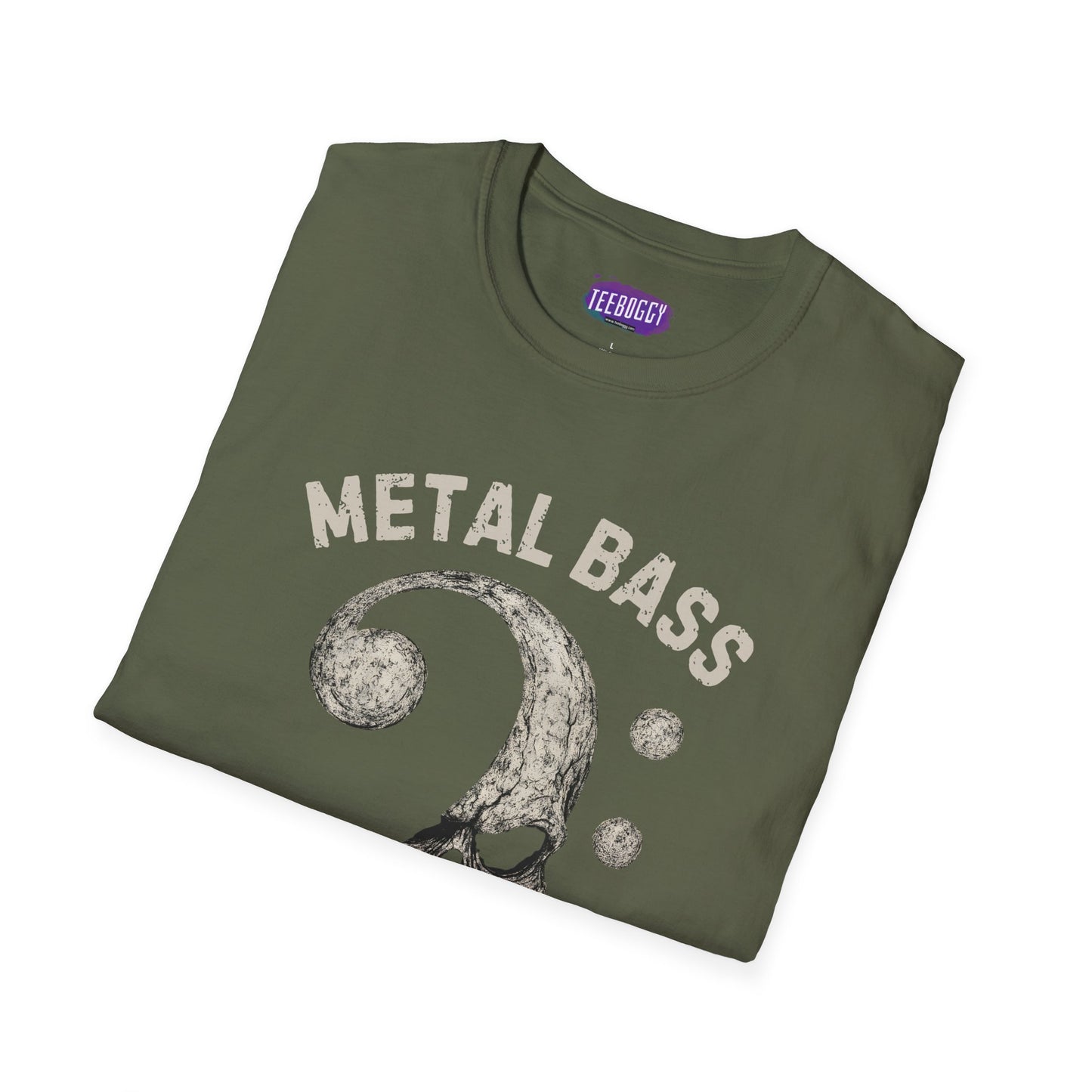 Metal Bass Skull T-Shirt — "Metal Bass, Hell Yeah!"