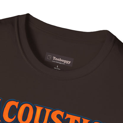Acoustic Guitar T-Shirt — "Acoustic Rocks" Folk & Rock Tee