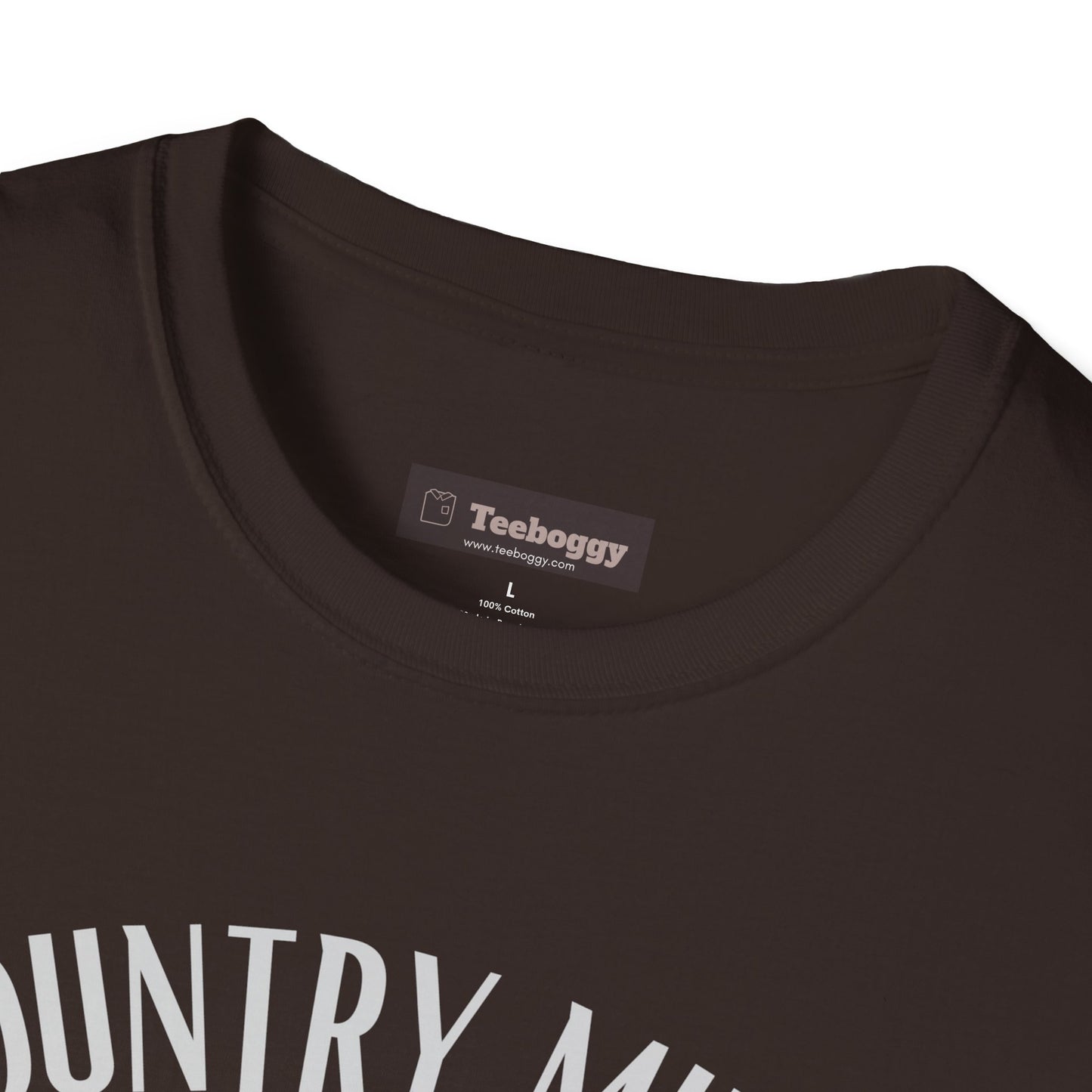 Country Music Whisky Label T-Shirt — Guitars, Grit & Cowboy Hat