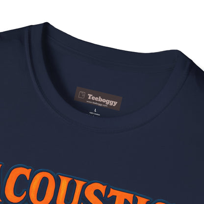 Acoustic Guitar T-Shirt — "Acoustic Rocks" Folk & Rock Tee