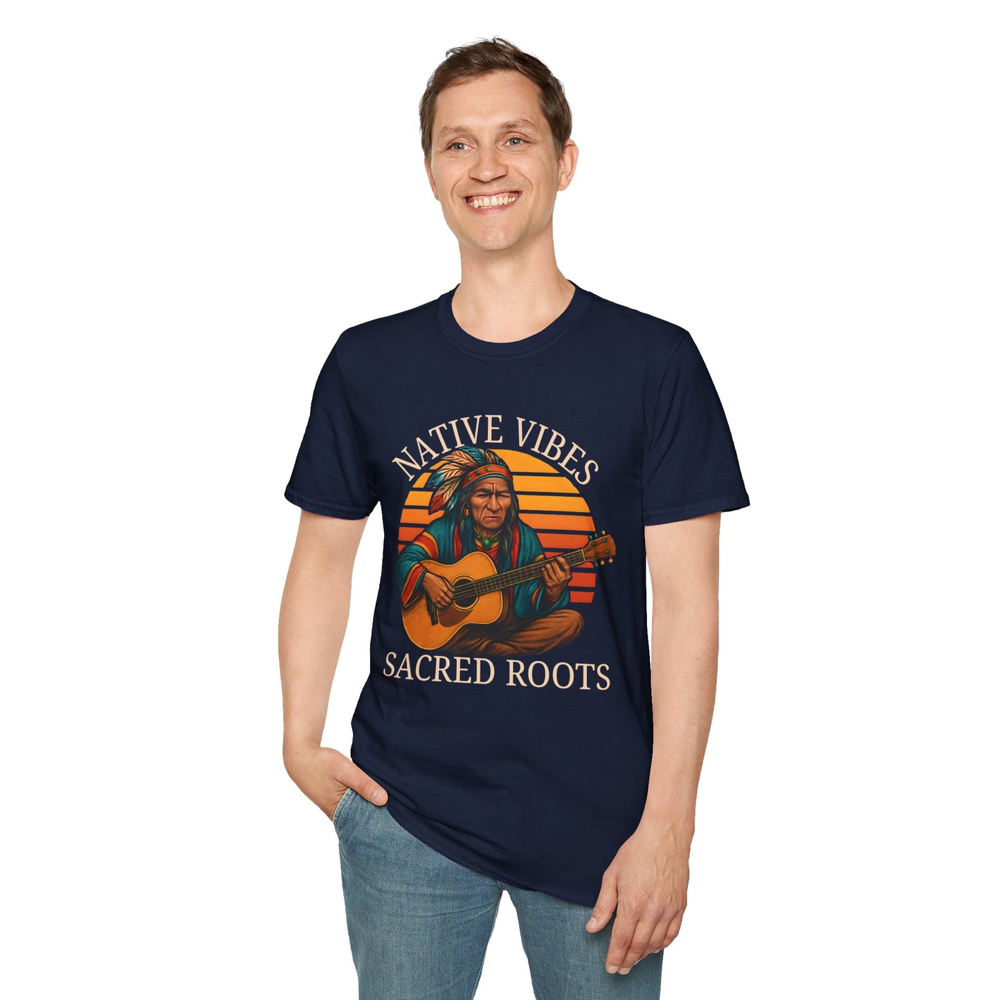 Native Vibes, Sacred Roots T-Shirt — Native American Guitar Tribute