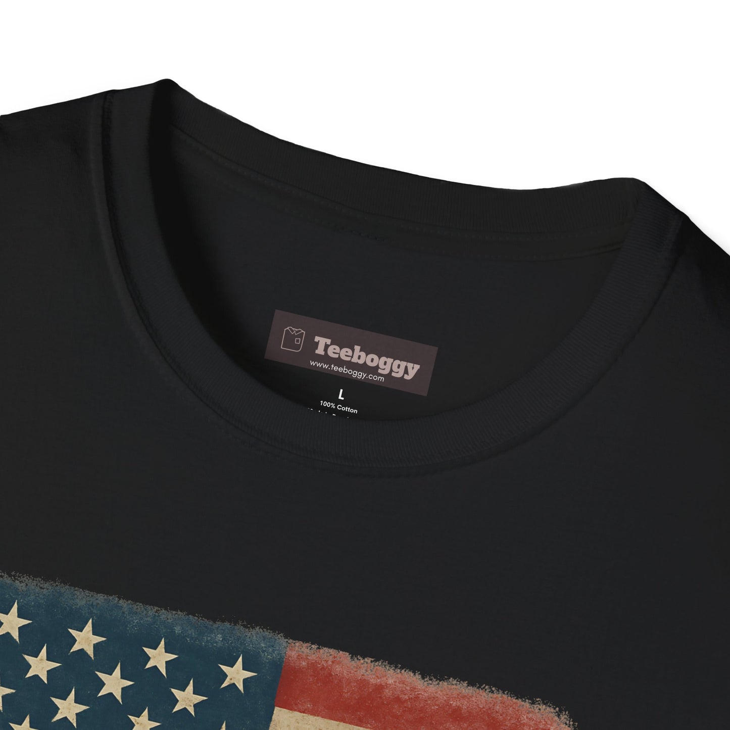 Rock & Roll T-Shirt — "In Rock & Roll We Trust" USA Flag Patriotic Tee
