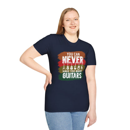 Guitar Statement T-Shirt - Grunge Colorful Slogan
