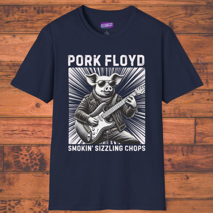 Graphic Tee - Pork Floyd Rock Stratocaster Guitar T-Shirt