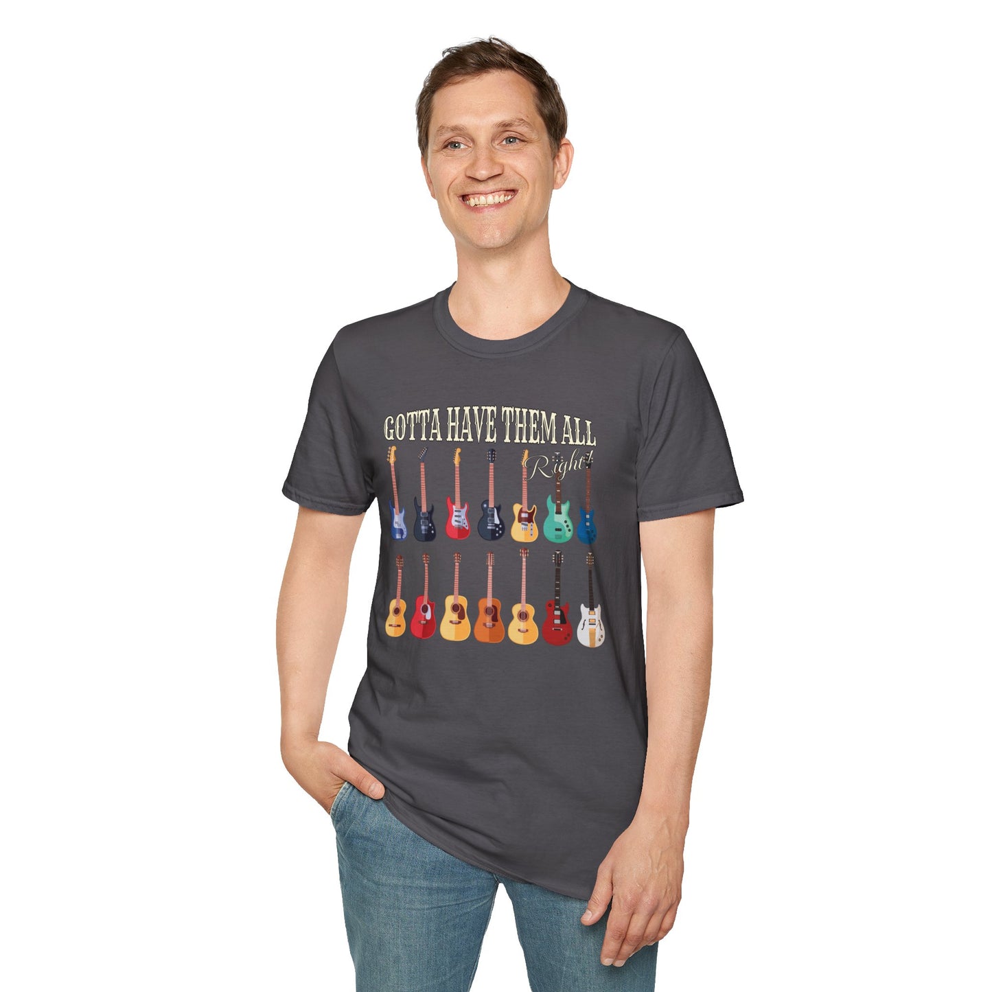 Guitar Shapes Unisex T-Shirt - Gotta Have Them All