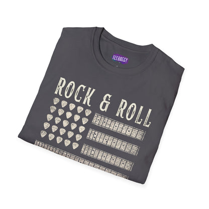 Patriotic Guitar T-Shirt - Rock & Roll, USA Greatness