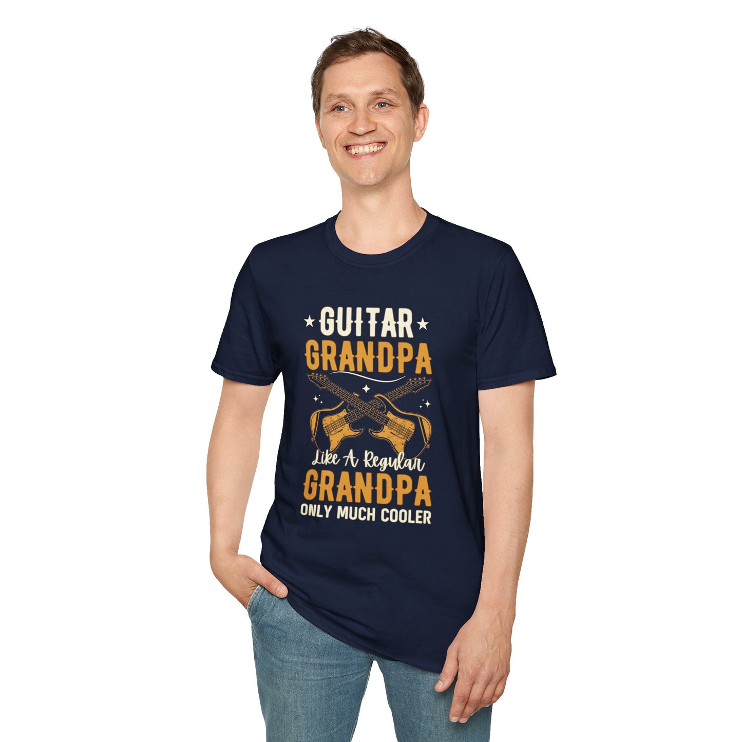 Guitar Grandpa, Like A regular Grandpa Only Much Cooler, T-Shirt.