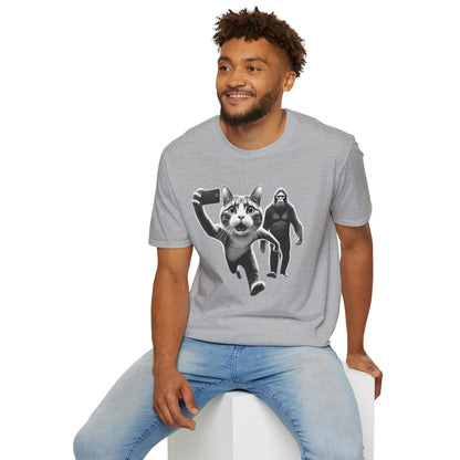 Cat Sasquatch Selfie T-Shirt