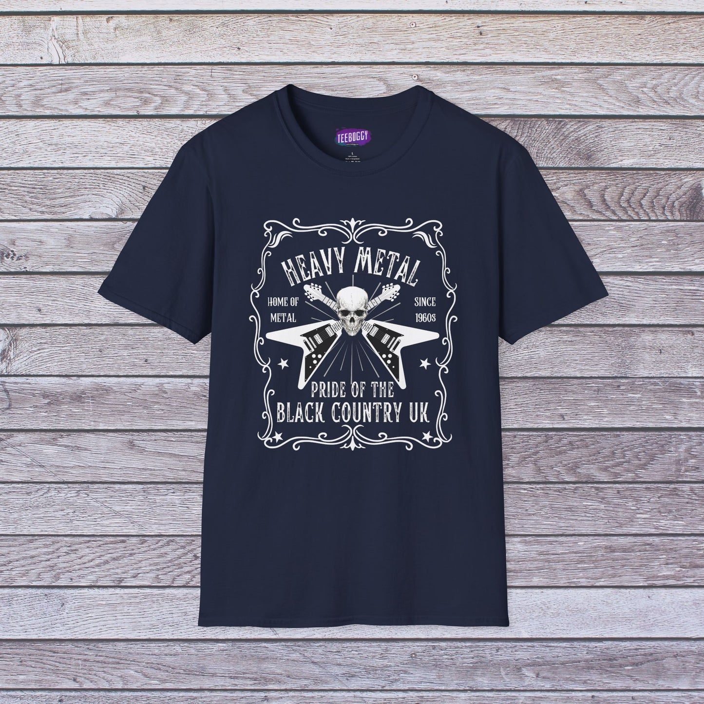 Rock Flying V Guitars Skull T-Shirt