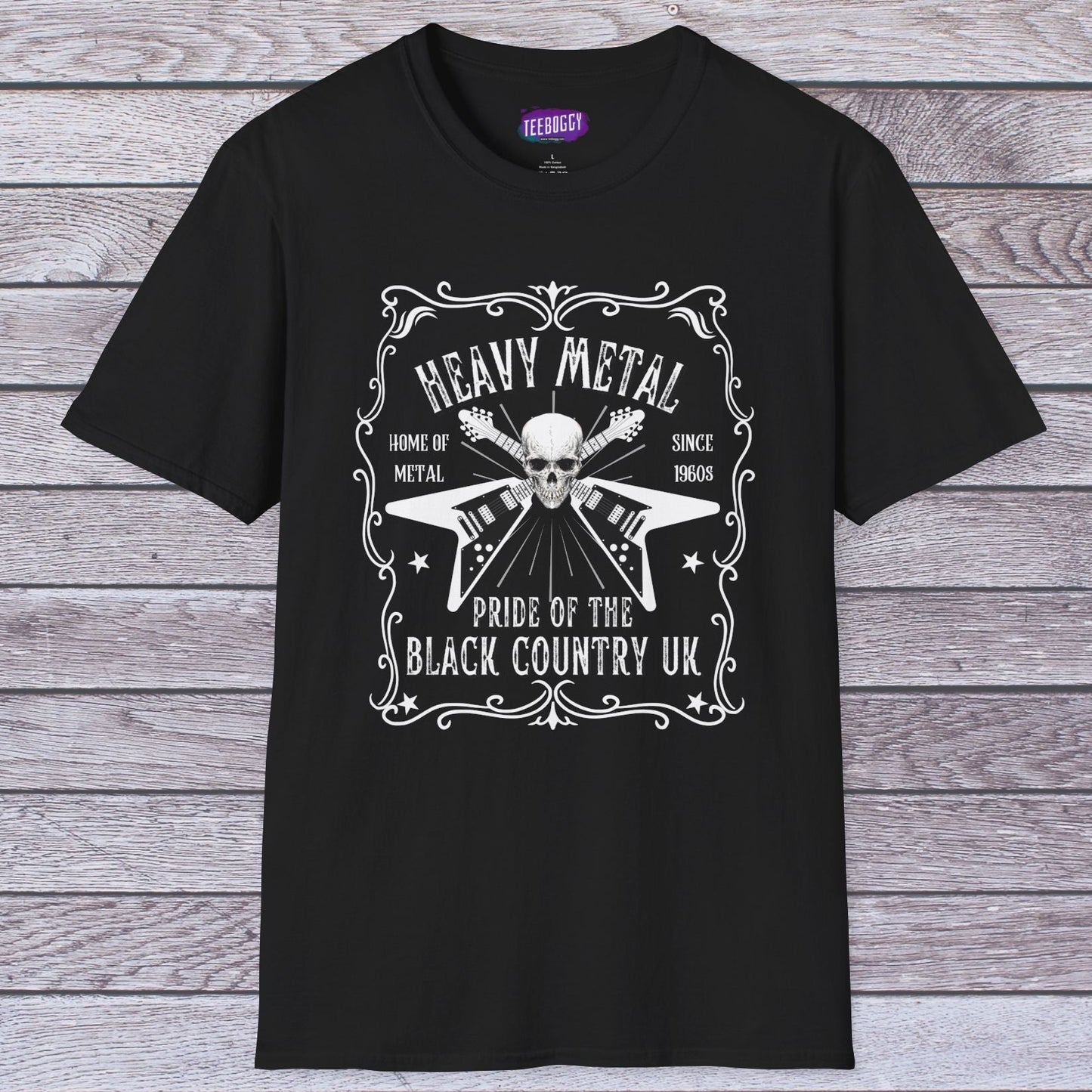 Rock Flying V Guitars Skull T-Shirt