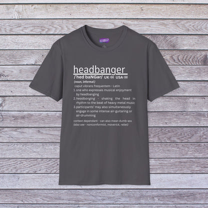 Headbanger T-Shirt - Dictionary Definition Fun Tee