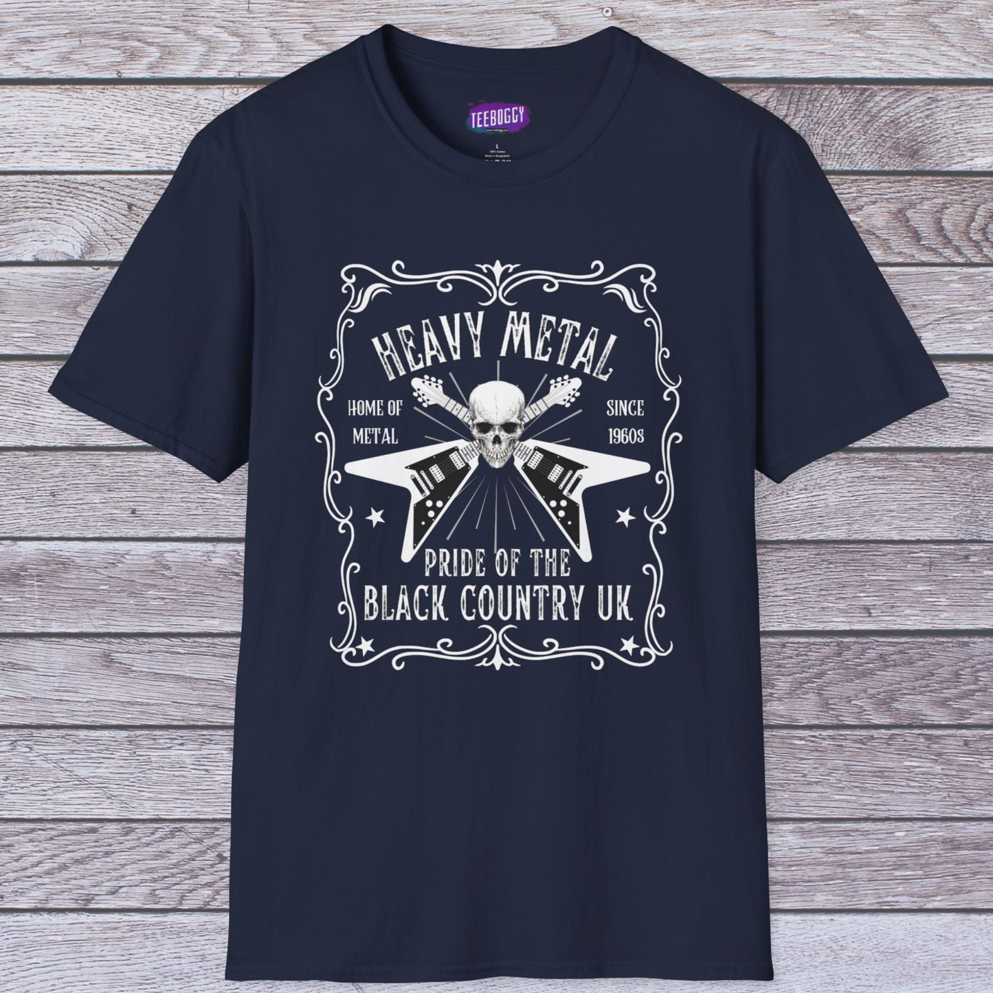 Rock Flying V Guitars Skull T-Shirt