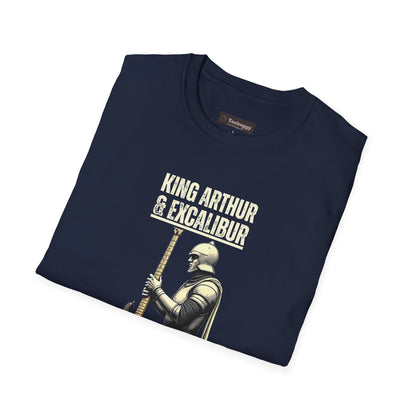 King Arthur Guitar Tee — Excalibur Rock T-Shirt