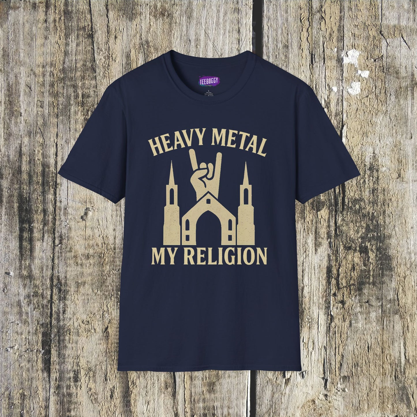 Heavy Metal Church Unisex T-Shirt - Heavy Metal, My Religion