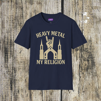 Heavy Metal Church Unisex T-Shirt - Heavy Metal, My Religion