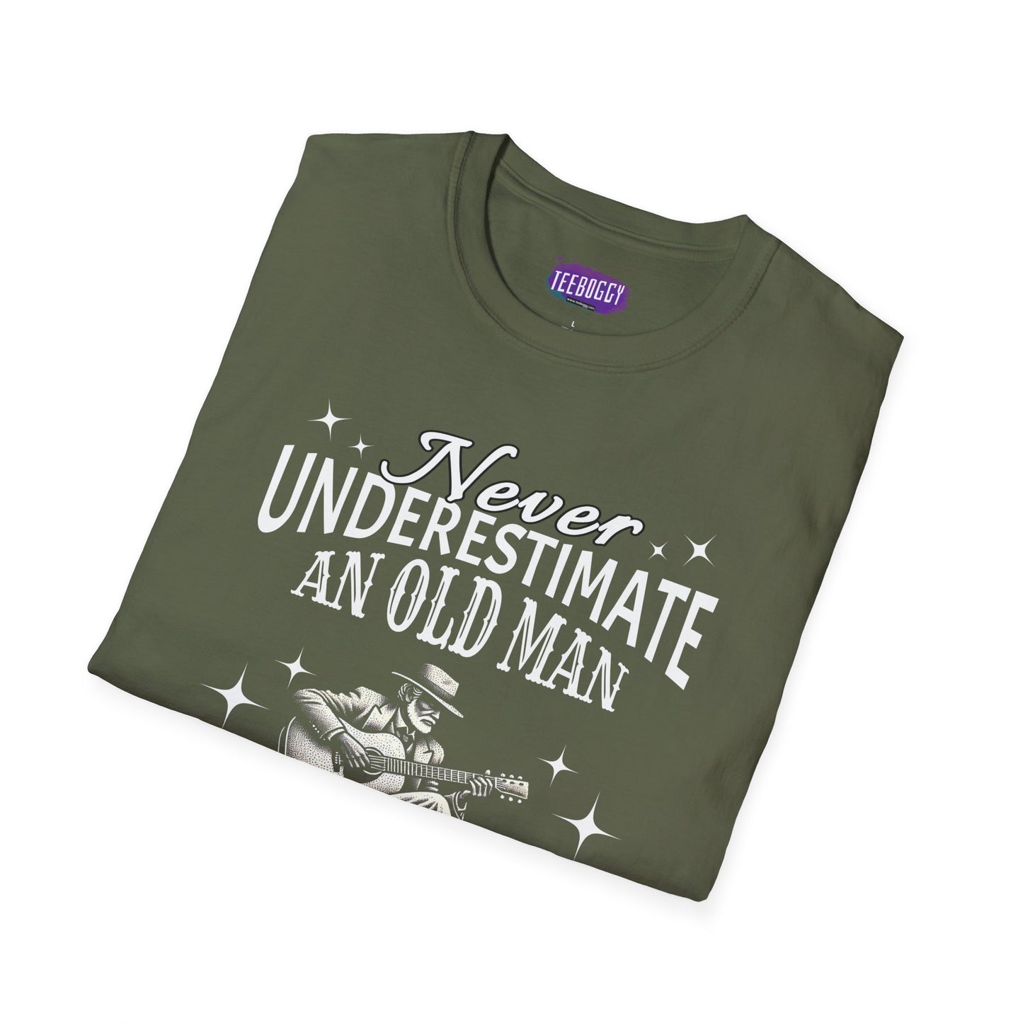 Old Man Guitarist T-Shirt