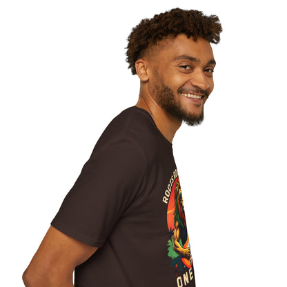 Roots Rock Reggae Lion Guitar T-Shirt — One Love Music Tee